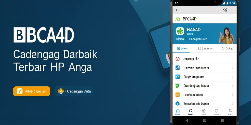 Antarmuka BBCA4D menampilkan kemudahan cadangan data yang efisien.