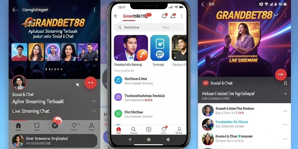 Tampilan screenshot utama GRANDBET88 menampilkan antarmuka Live Streaming yang menarik dan interaktif.