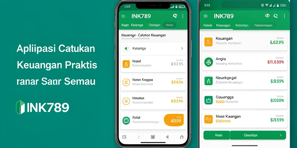 Antarmuka INK789 menampilkan grafik keuangan yang menarik dan mudah dipahami.