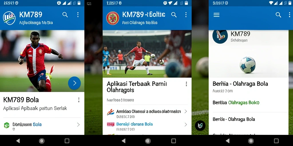Antarmuka aplikasinya yang menarik dan informatif untuk berita olahraga bola.