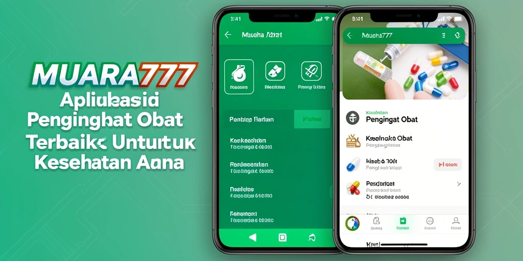 Tampilan antarmuka aplikasi MUARA777 yang memudahkan pengingat obat.