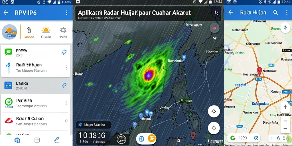 Antarmuka RPVIP6 menampilkan radar hujan yang akurat dan informatif.