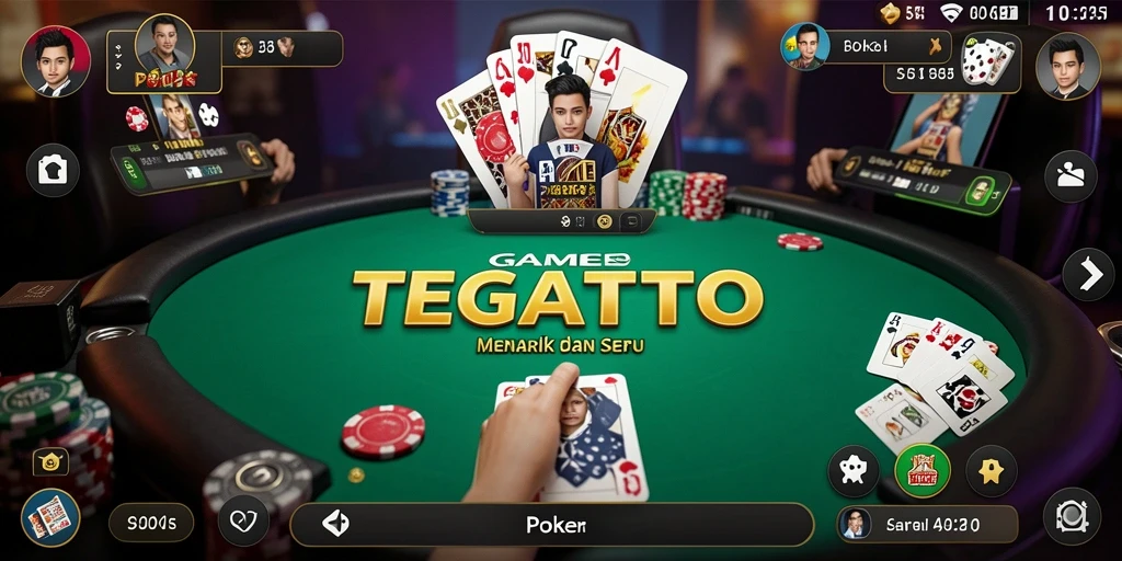 Screenshot utama TEGALTOTO menampilkan antarmuka Poker yang menarik dan interaktif.