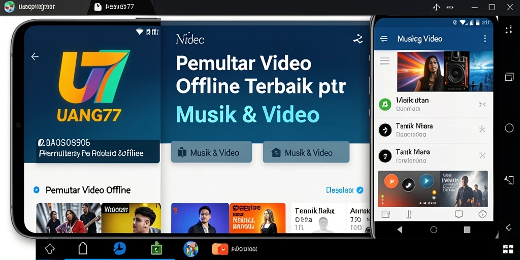 Antarmuka UANG77 yang intuitif untuk Pemutar Video Offline.