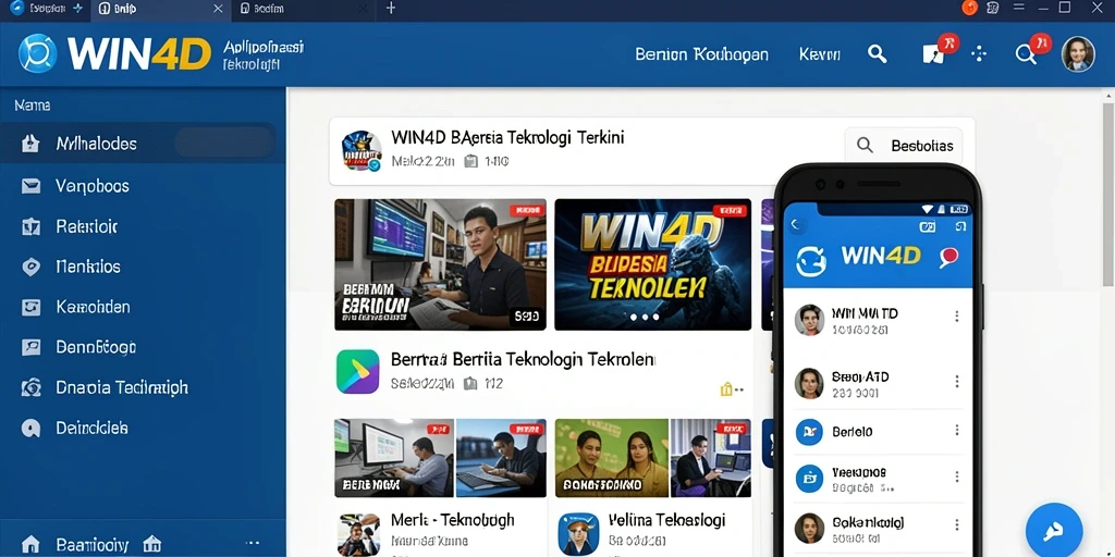 Tampilan antarmuka WIN4D yang modern dan fungsional.