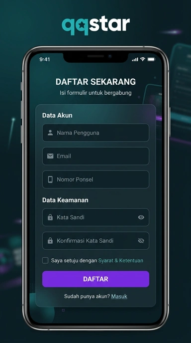 Cara Mudah Daftar Akun qqstar untuk Pengguna Android