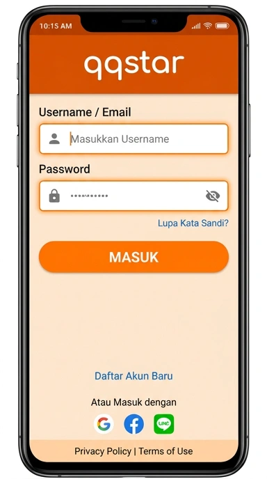 Panduan Masuk Akun qqstar untuk Android