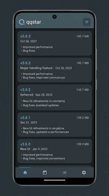 Riwayat Versi Aplikasi qqstar untuk Pengguna Android
